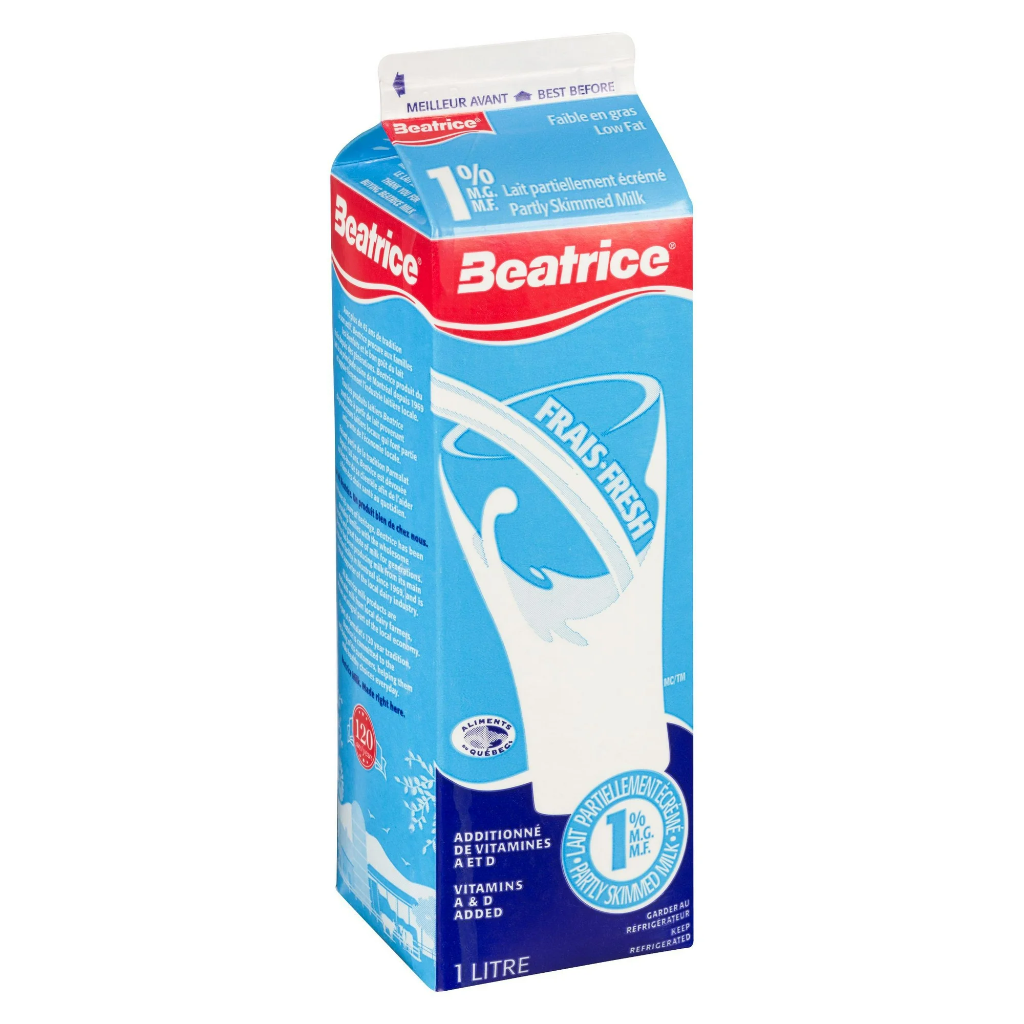 17009 1% Milk Carton 1L