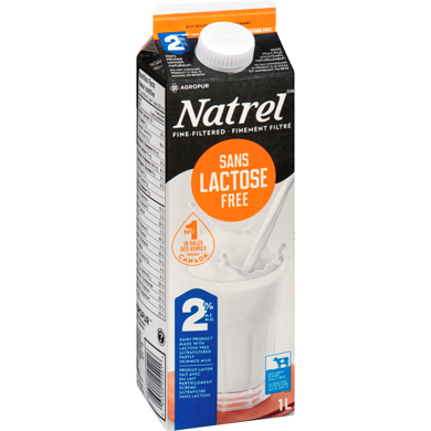 17018 2% Lactose Free Milk Carton 1L
