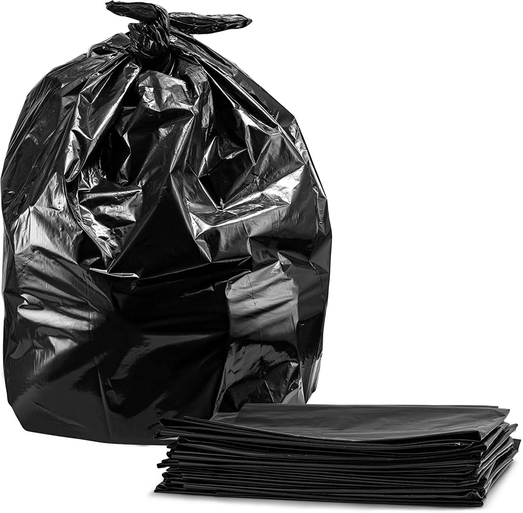 PK-2224N 22x24 Black Regular Garbage Bags 500/cs