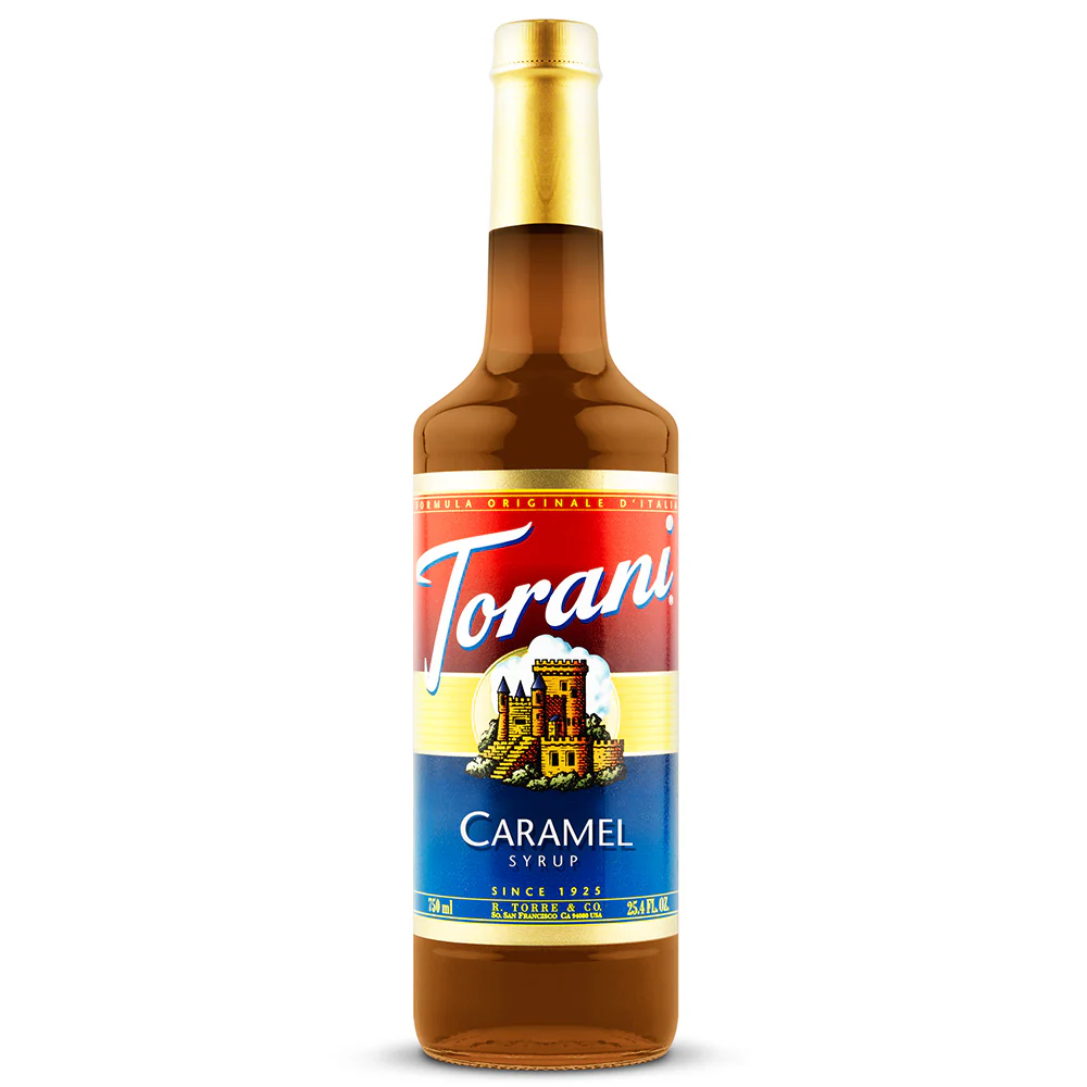 CC-340360#B Torani Classic Caramel Syrup 750 ml