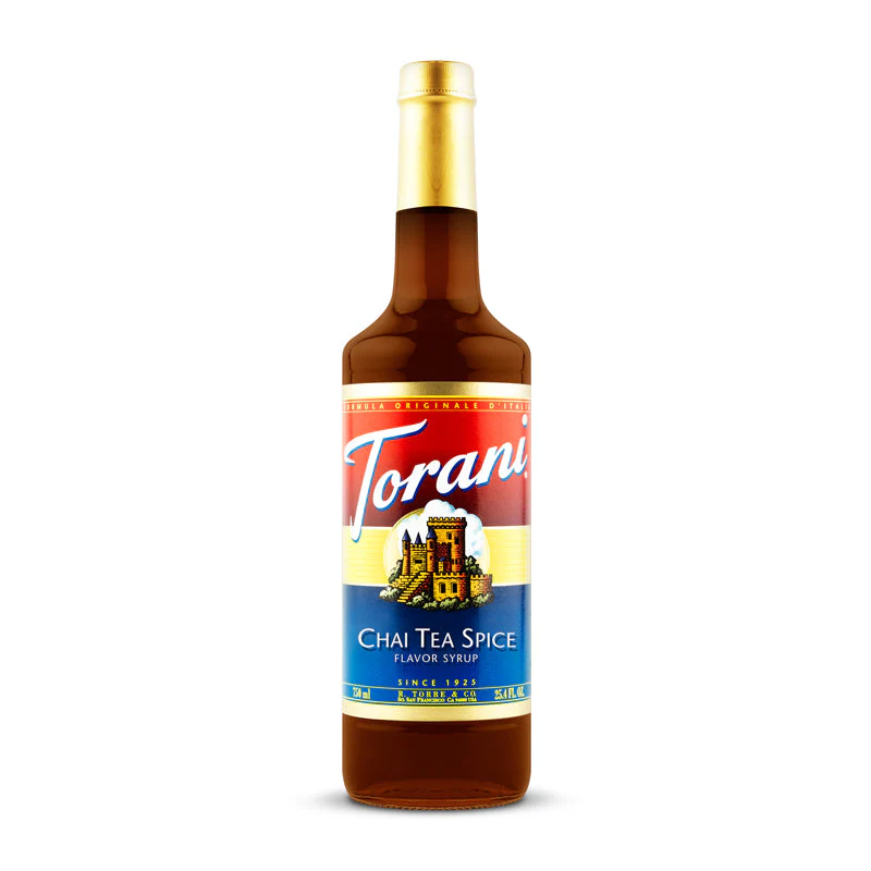 CC-340630#B Torani Chai Tea Spice Syrup 750ml