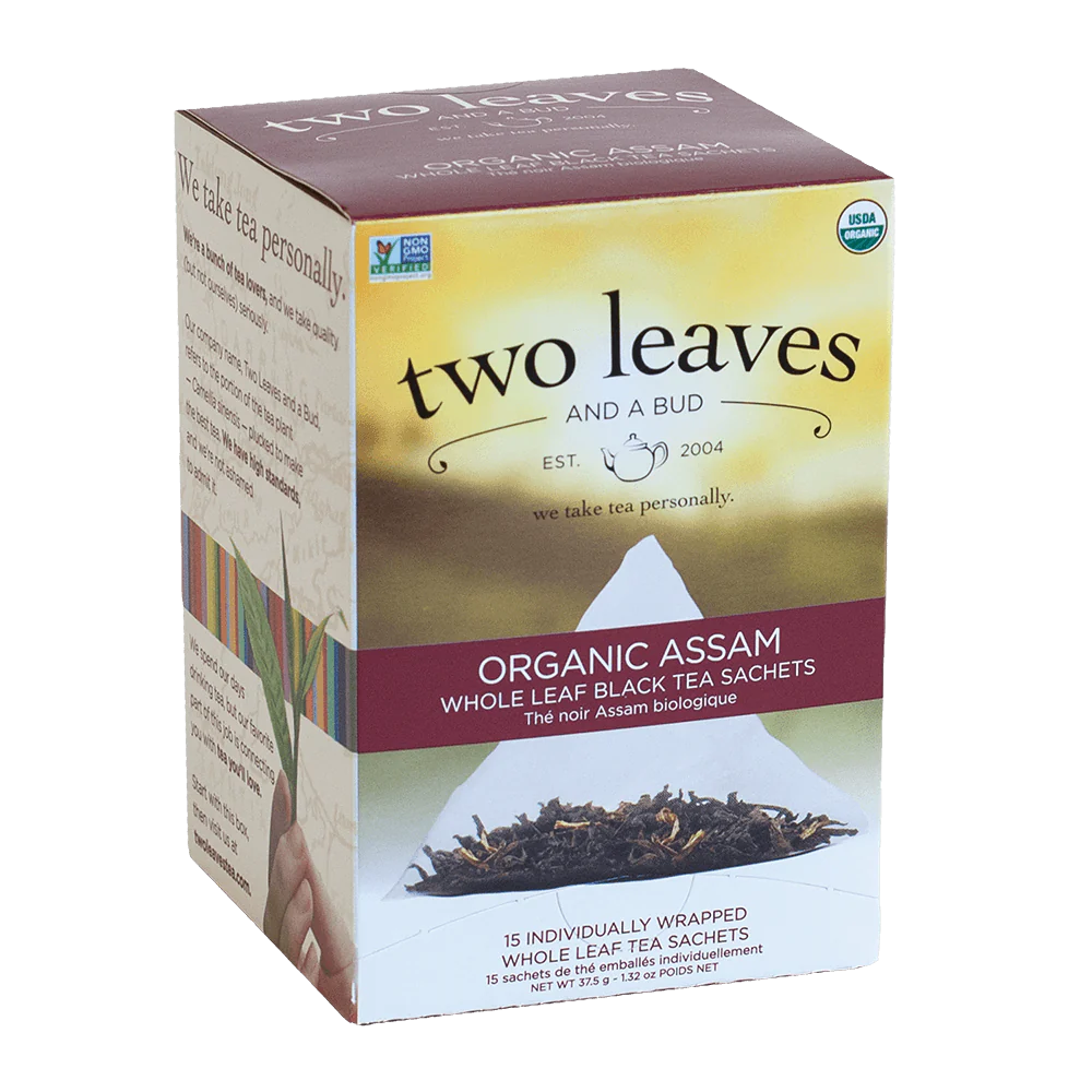 CC-365050#B Two Leaves Organic  Assam Breakfaat  15's