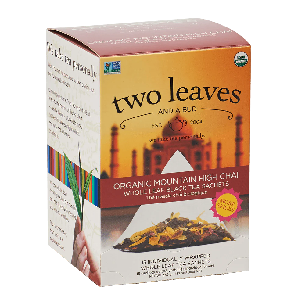 CC-365100 Two Leaves Organic Mountain High Chai 15's