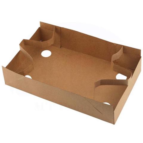 CG-G-BXTR09620000 Kraft Strap Tray 9 3/8"x6 5/8"x2 5/8" 300 per bundle