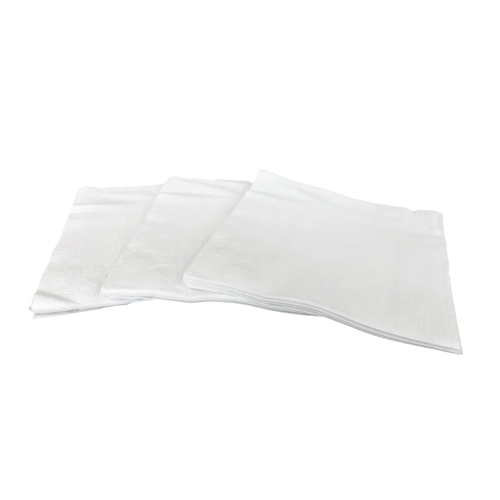 CG-SCDL26000 White Sugarcane Napkin Lunch 12pk/500 per case