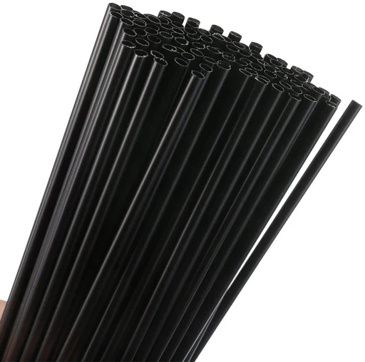 CG-STPL3008 Black 7.75 Straw 1/4 diameter- 7200 per case