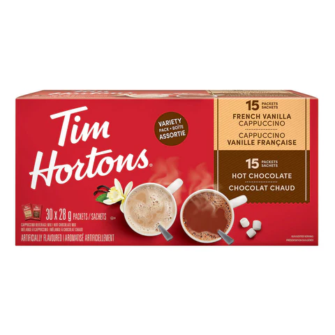 COS-1851 Tim Hortons Hot Chocolate/French Vanilla Envelopes  30/cs