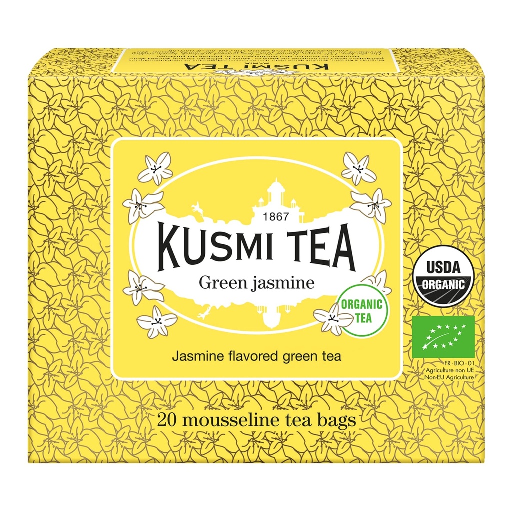 EE-KM2349 Kusmi Green Jasmine Organic Tea Retail 20/Box 