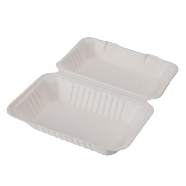 EP-A818 Eco-Packaging HD 9x6x3 Compostable Clamshell 200/cs