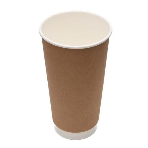 EP-DWC20K Eco-Packaging 20oz Kraft DBL Wall Cups 500/cs