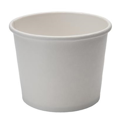 EP-PFC10 Eco-Packaging 10oz White Paper Soup Bowl 500/cs