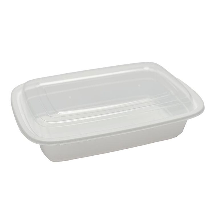 EP-PP-RC32W Eco-Packaging 32oz Microwavable Rect Cont w/Lid 150/cs