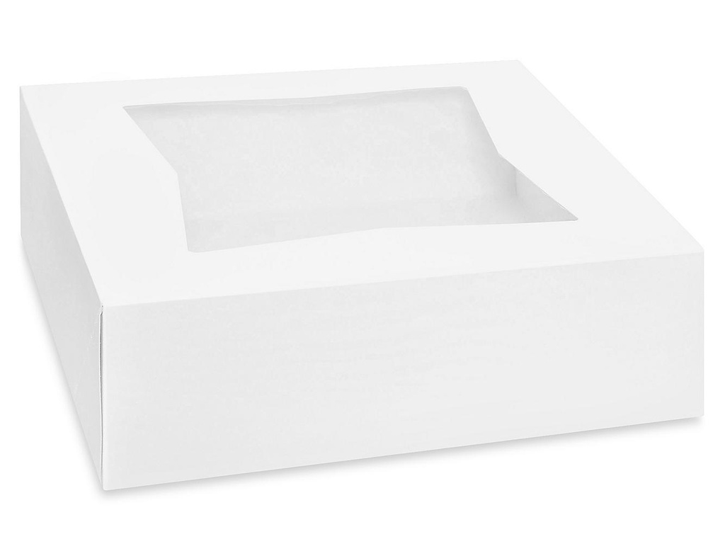 FOR-041019 Window Cake Box 8X8X2.5 - 250 per bundle