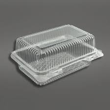 FOR-1003 Clear Rectangular Hinged Container 8.43 x6.1x3.74- 200 per case