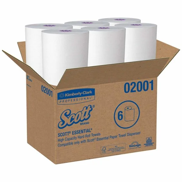 FOR-101535 Scott 02001 Roll Towel White 6/cs