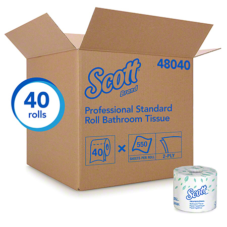 FOR-102100 Scott 48040 2Ply Standard Roll 40/case