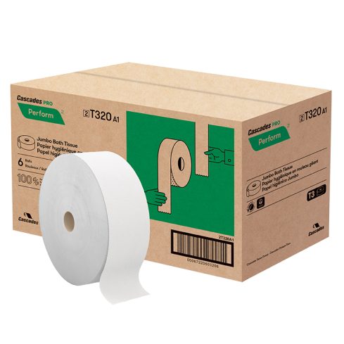 FOR-102308 T320 Tandem 2ply bath tissue white 6 per case 1250ft