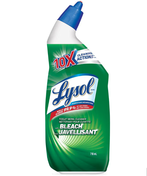 FOR-153371#B Lysol Toilet Bowl Cleaner with Bleach 710ml