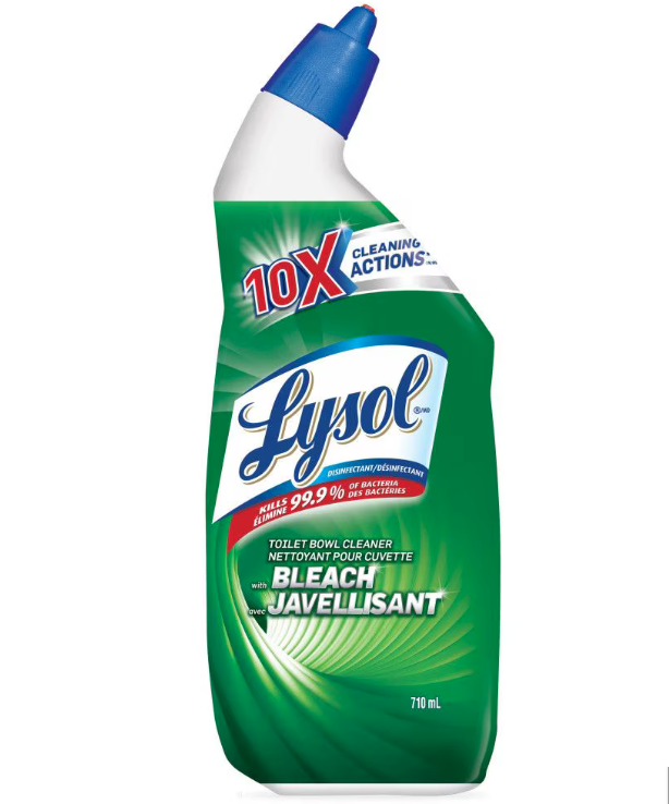 FOR-153371#B💔 Lysol Toilet Bowl Cleaner with Bleach 710ml