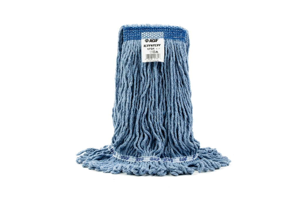 FOR-1554332 Tuff Stuff Large Blue N/B Blue Looped End Wet Mop