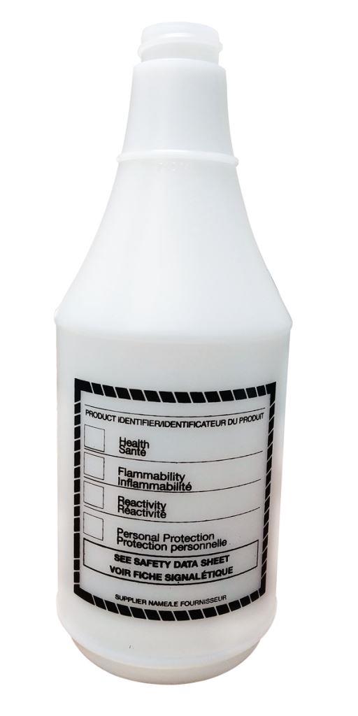 FOR-162507#B💔 WHIMIS Spray Bottles Graduated Black 24oz