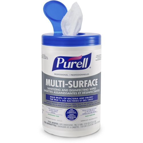 FOR-352258#B Purell Multi Surface Disinfectant Wipe 110's