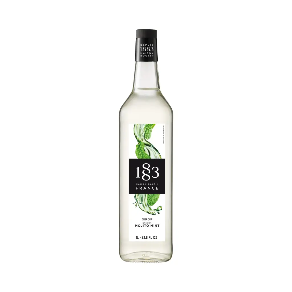 GH-182149#B 1883 Mojito Mint Syrup 1L glass bottle