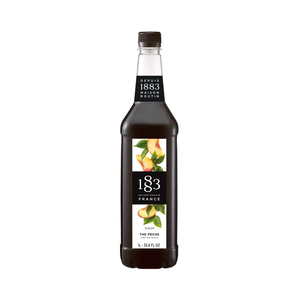 GH-182202#B 1883 Iced Tea Peach Syrup 1L glass bottle