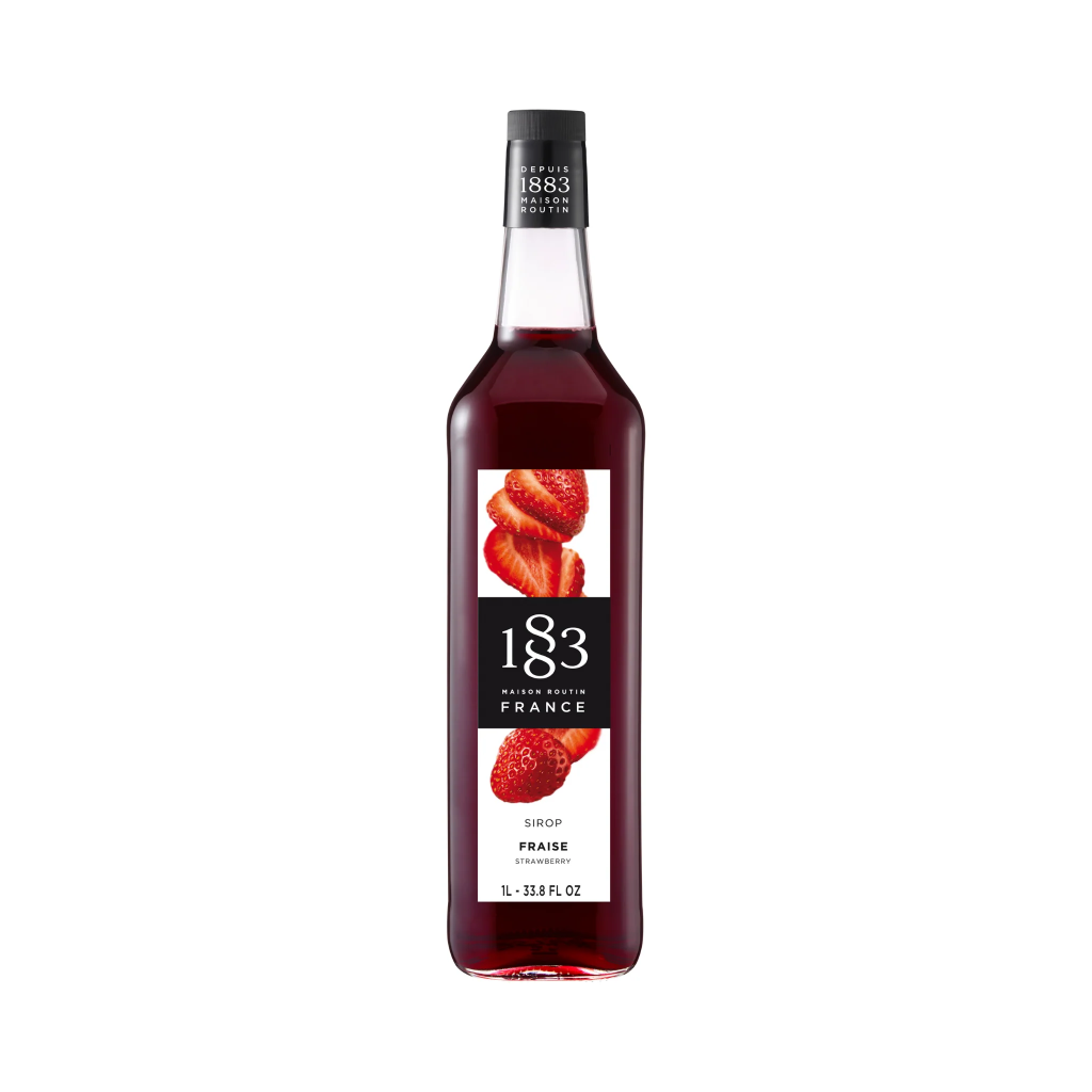 GH-185423#B 1883 Strawberry  Syrup 1L  glass bottle