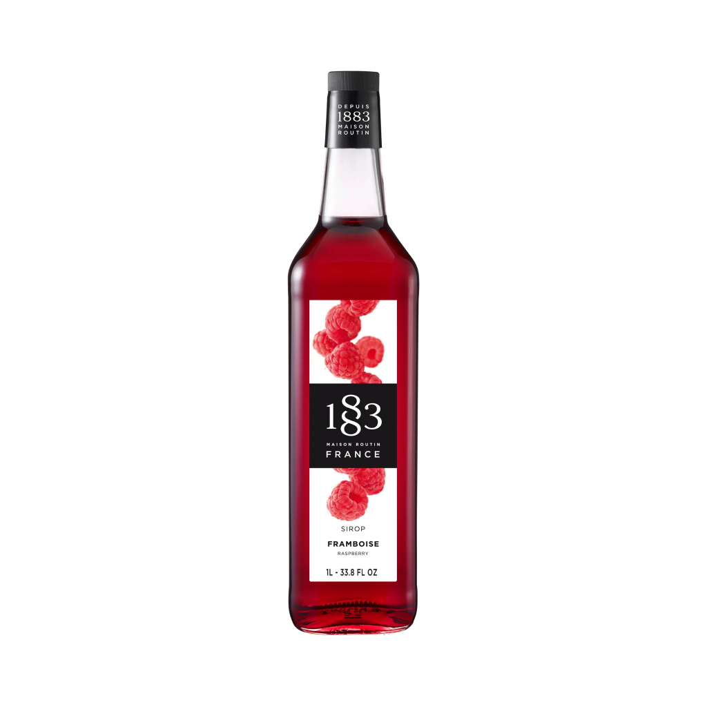 GH-185424#B 1883 Raspberry Syrup 1L glass bottle