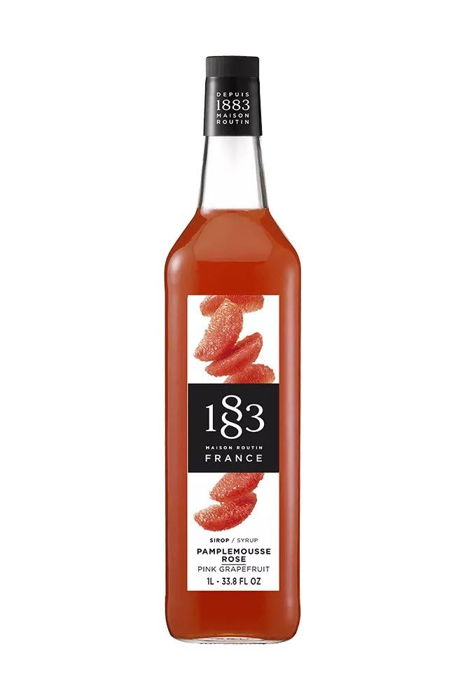 GH-185877#B 1883 Pink Grapefruit Syrup 1L glass bottle