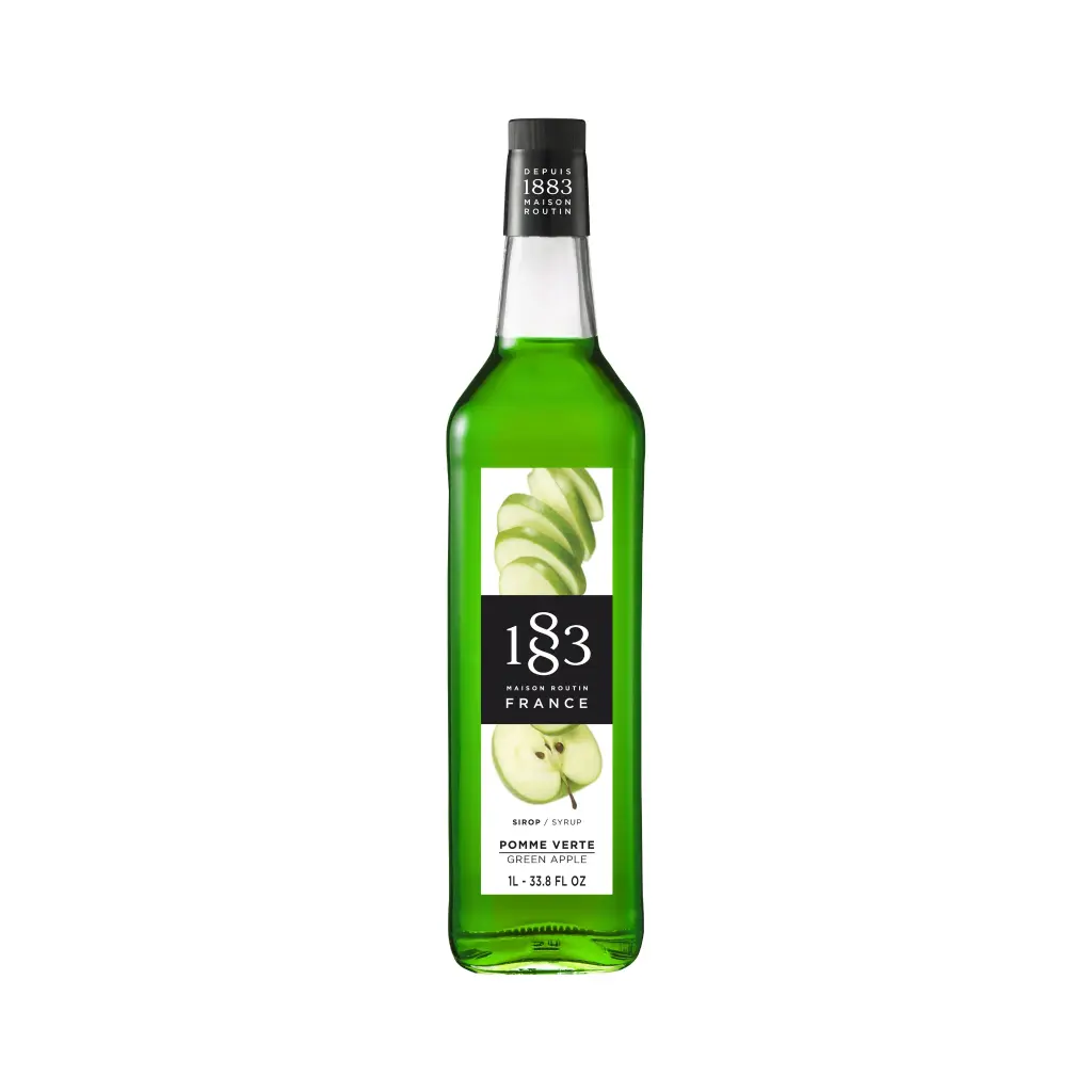GH-186004#B 1883 Green Apple Syrup 1L  glass bottle