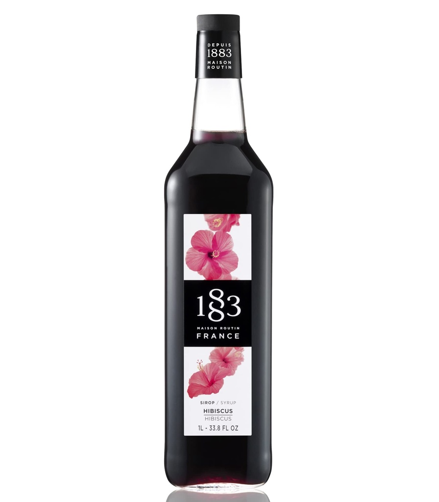 GH-186034#B 1883 Hibiscus Syrup 1L glass bottle