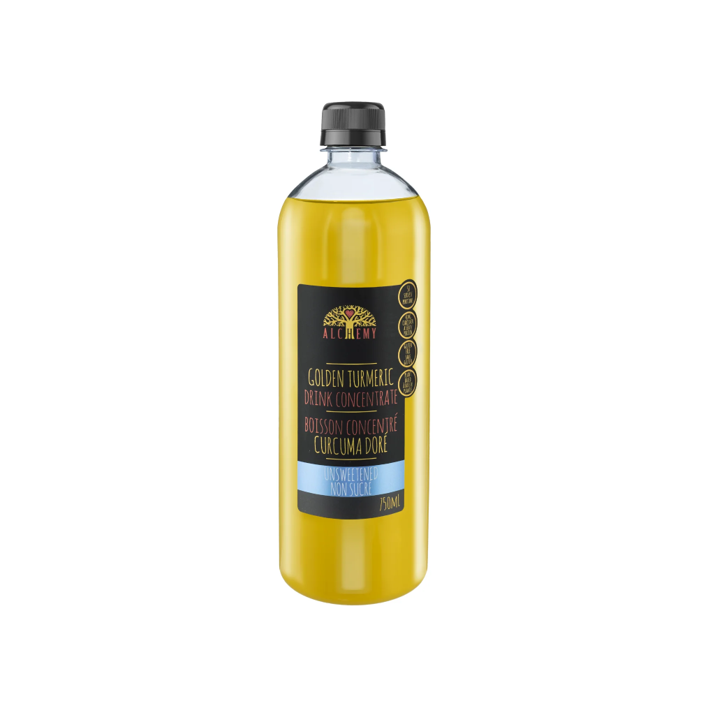 GH-325427#B Alchemy Golden Turmeric 750 ml bottle UNSWEETENED