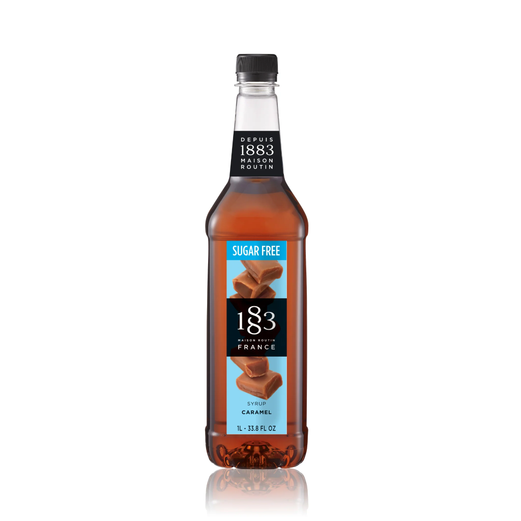 GH-384306#B 1883 Sugar Free Caramel Syrup 1 L Bottle