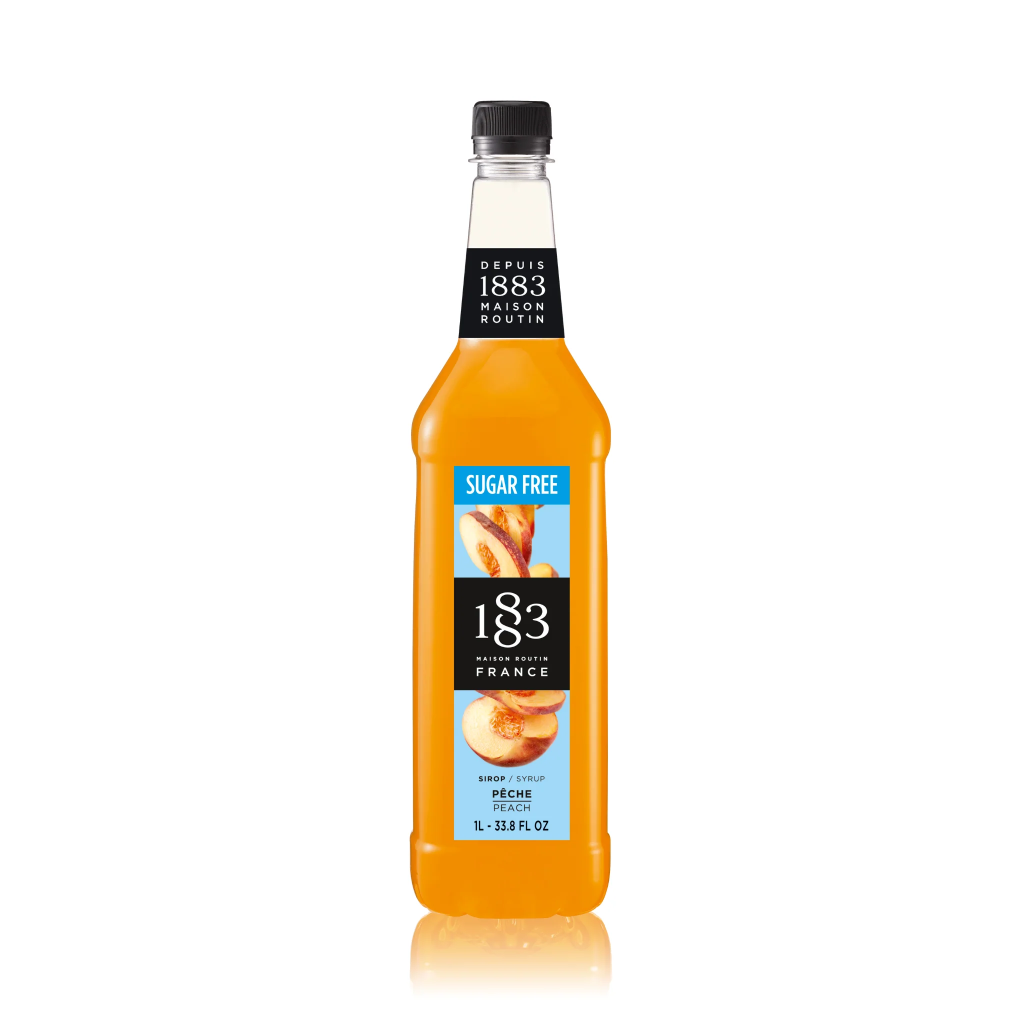 GH-386288#B 1883 Sugar Free Peach Syrup 1L bottle