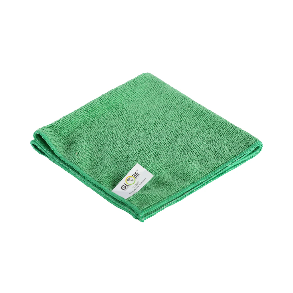 GLO-3130G#B Microfibre Hand Cloth Green 16 x 16 - 10 per package