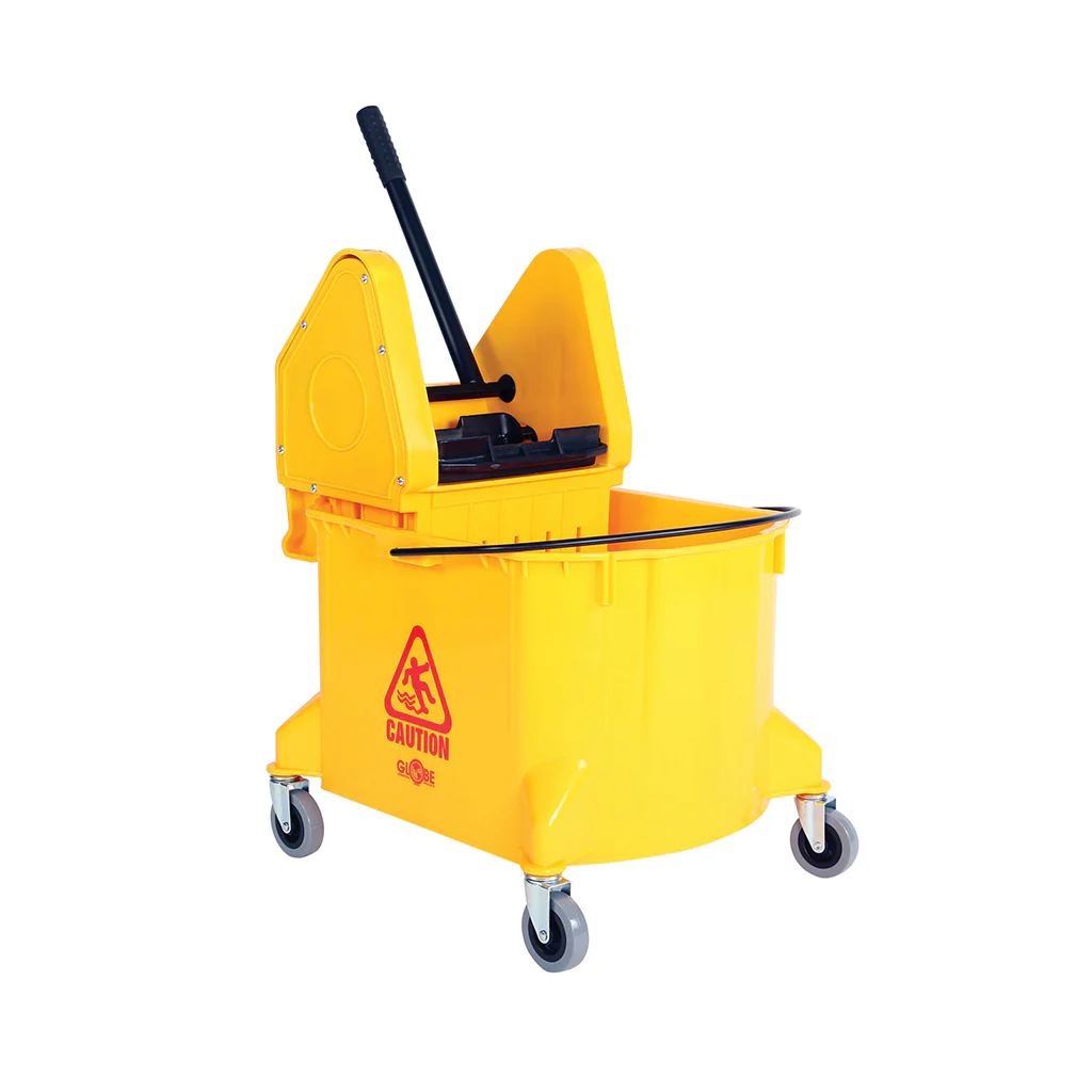 IS-3078Y Globe 40QT downpress Yellow Mop Bucket & Wringer