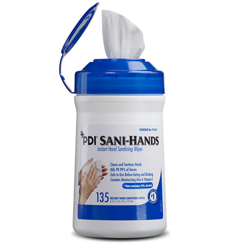 IS-P12872#B Sani-Hands Instant Hand Sanitizing Wipes -Medium