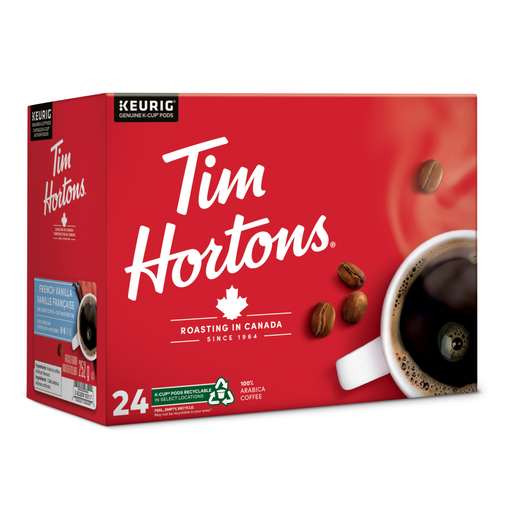 KG-61-11311#B💔 Tim Hortons French Vanilla Kcups 24 boxes x 4/case