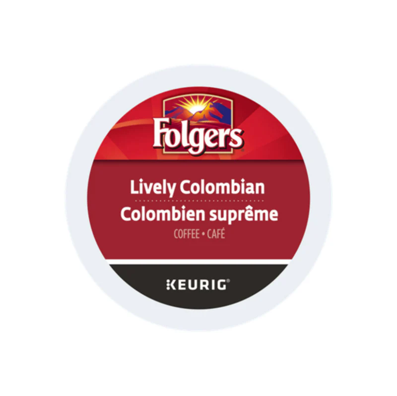 KG-61-22709#B Folgers Lively Colombian Kcups 24/bx