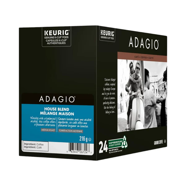 KG-86-26924#B Adagio House Kcups 24/box