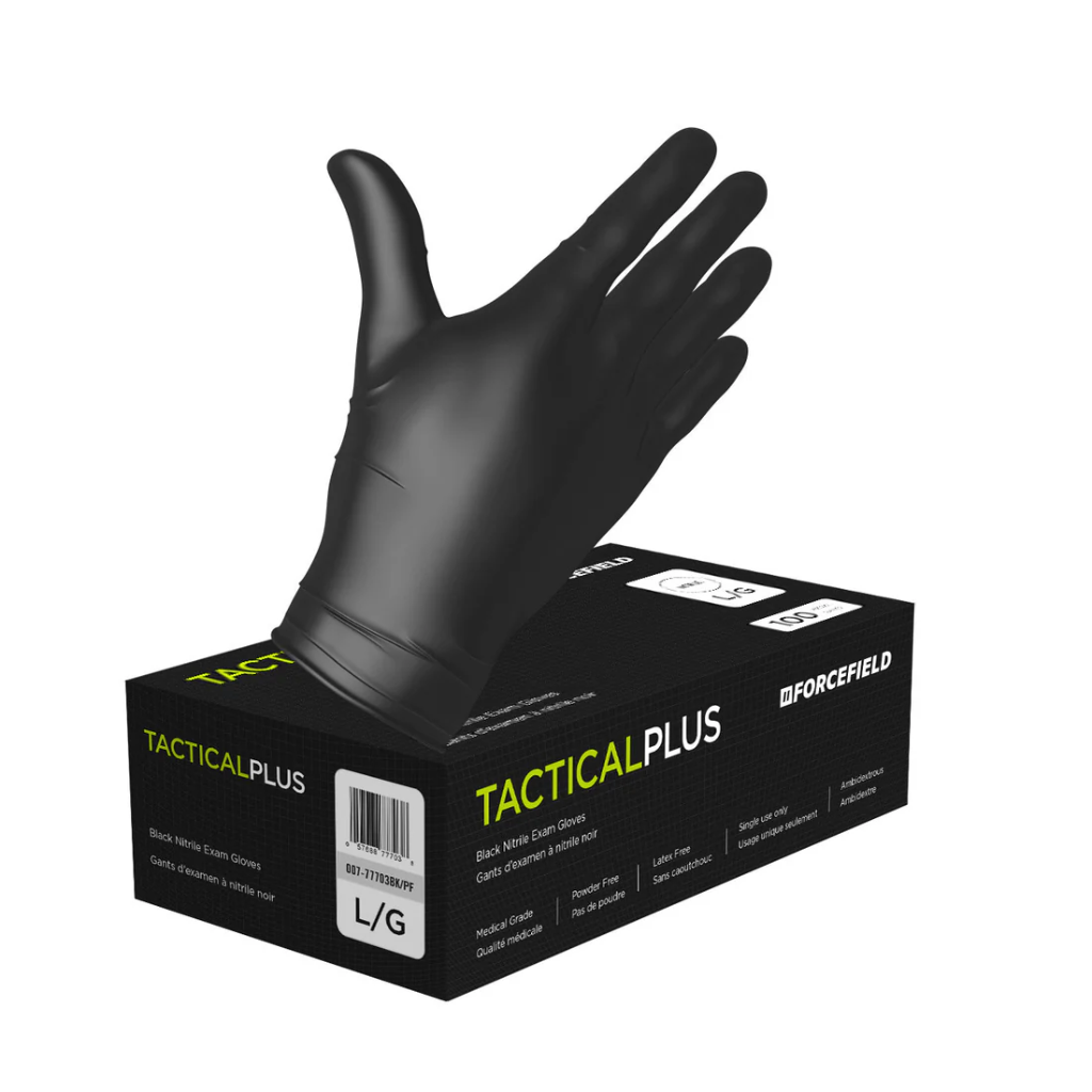 LAT-007-77701BK/PF#B💔 SM Tactical Plus Black NT Gloves 100/box