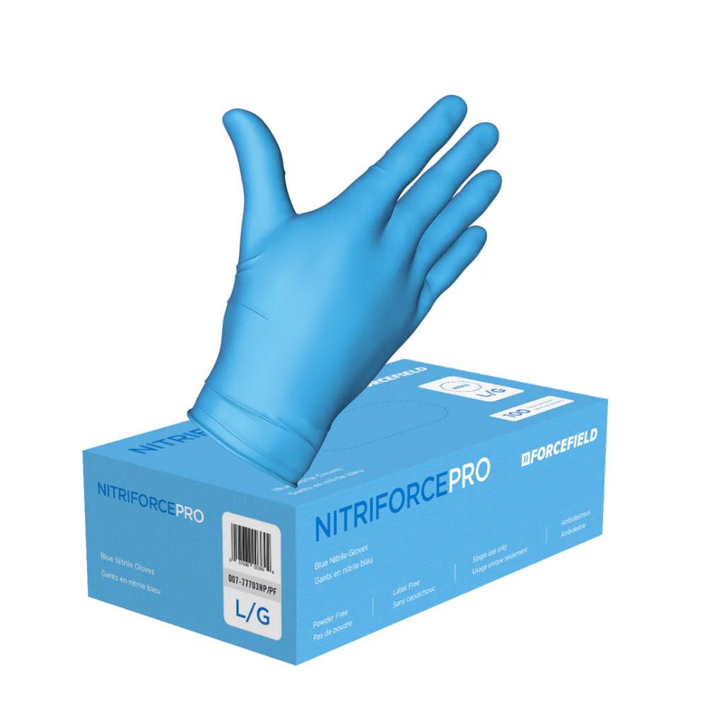 LAT-007-77703NP#B LRG NitriForce Pro Blue NT Gloves 100/box