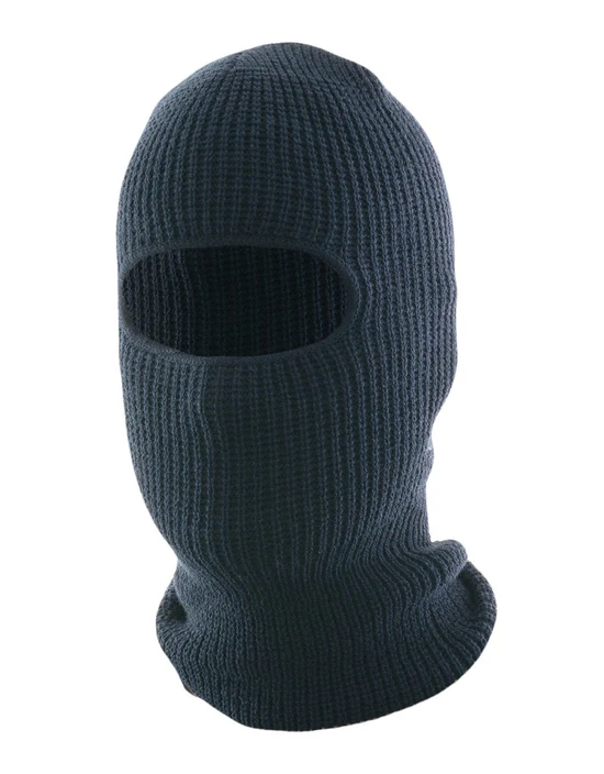 LAT-036-WL-9 Black Balaclava One Opening