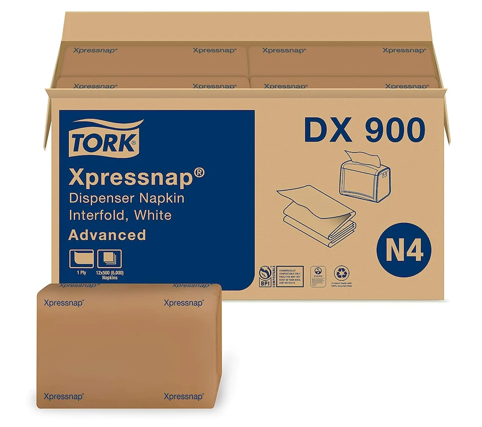 R3-14102900 Tork DX 900 Xpressnap Dispenser Napkin White N4 600/cs