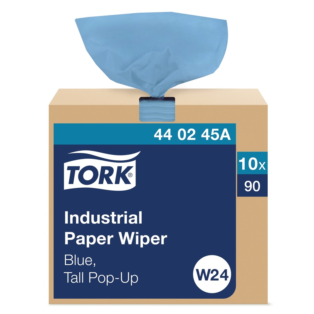 R3-14104445#B Tork Wiper 44 02 45A Pop-up 4-ply Paper Blue Box ea