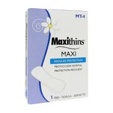 R3-14500040 Maxithins Maxipads Sanitary Napkins 250 pads/cs