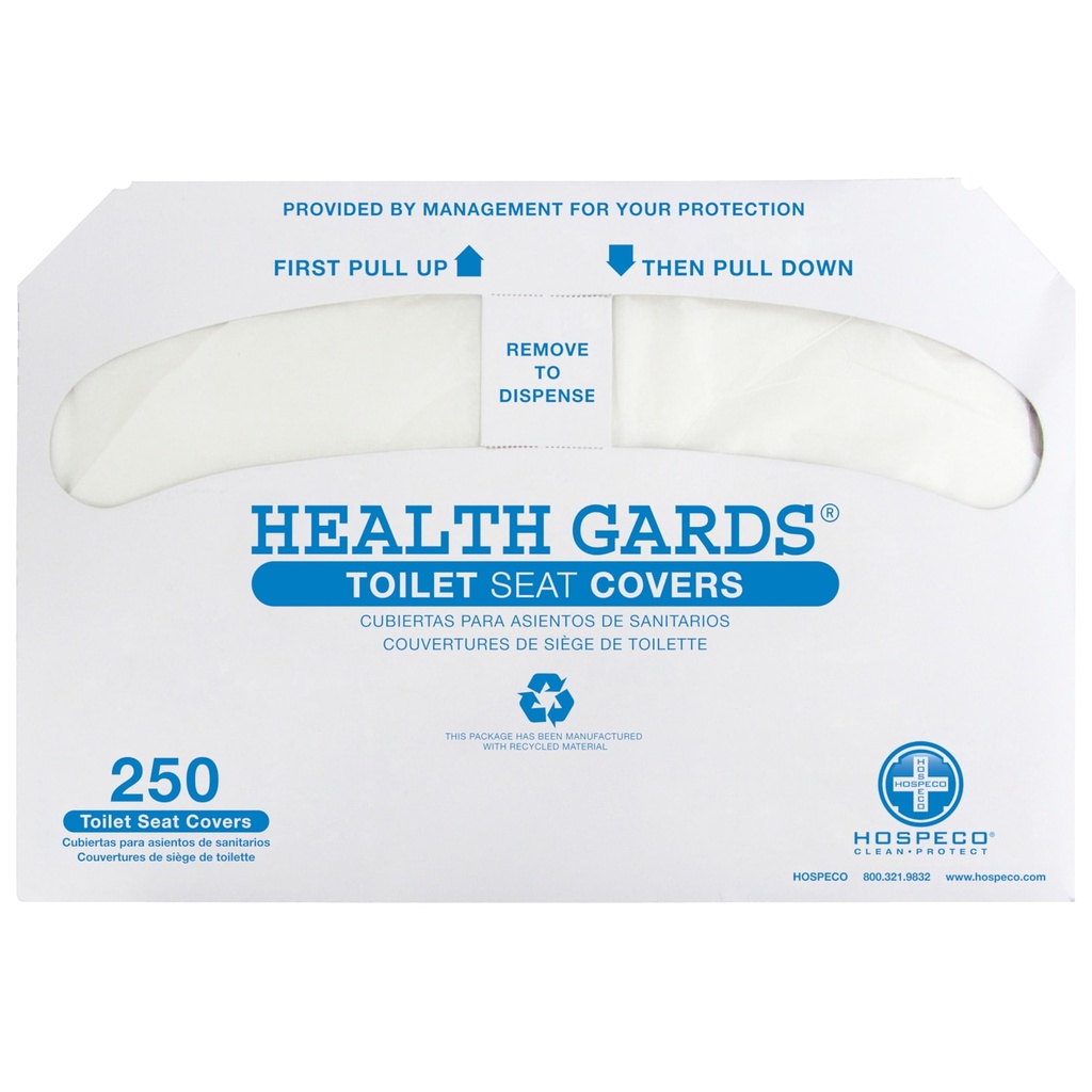 R3-14502025#B Hospeco Health Guards Toilet Seat Covers 250/pk