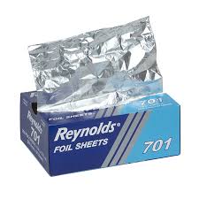 R3-16203135#B Pop-Up Aluminum Foil Sheets 8"x10.75" 500 sheets/pk